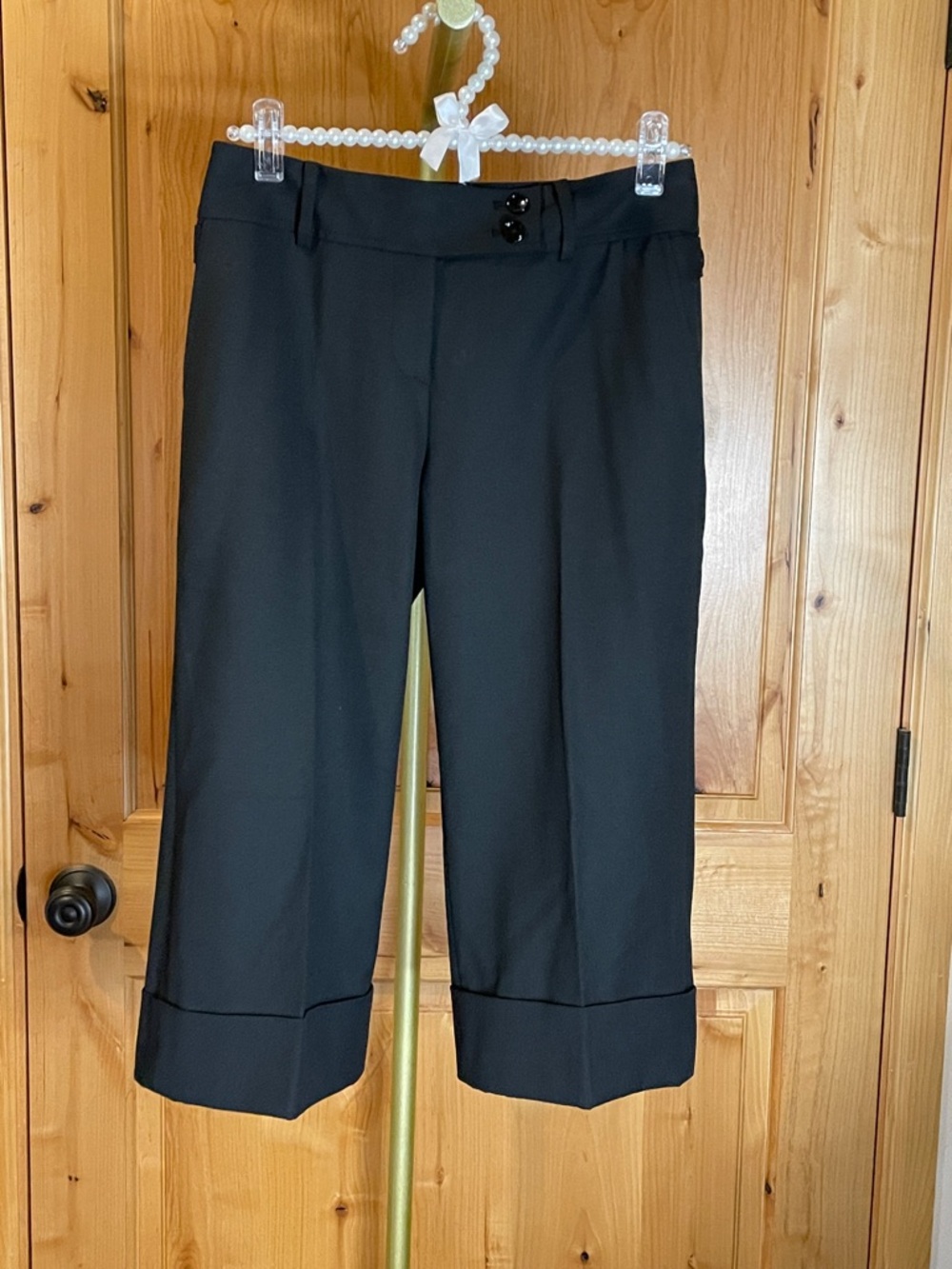 Anne Taylor petite Black Cropped Dress Pants Size 00